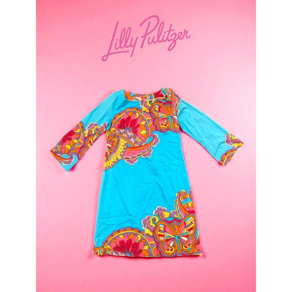 🌸 Lilly Pulitzer “By the River” Shift Dress – Size 0 – EUC 🌸